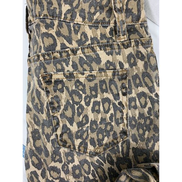 Easel‎ Womens Jeans Size Medium 28" W Skinny Destroyed Animal Print Raw Hem - Picture 7 of 9